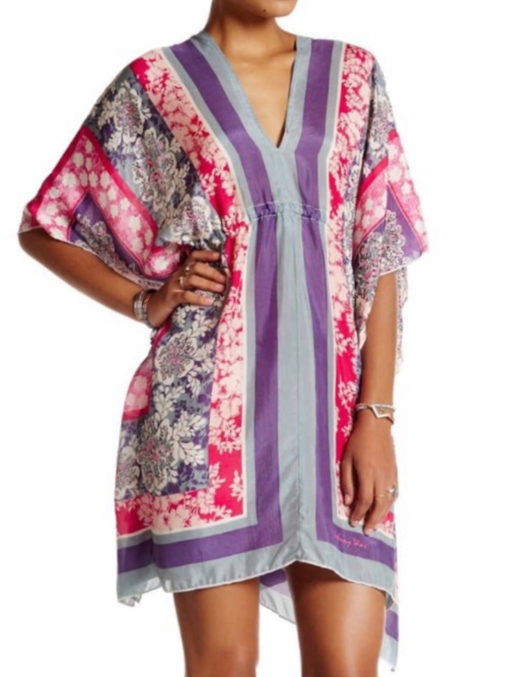 Johnny Was Women’s Silk Tunic Top Dress